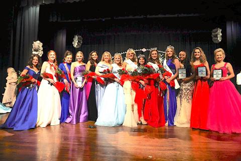 The Miss Stephens County High School Pageant was sponsored by the Skills USA Graphics, led by Stacey Hemphill and the Health Occupations Students of America, led by Haley Rider. Photo by David Byargeon.