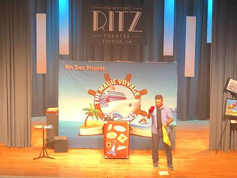 Magician Ken Scott opened the 2022 Summer Reading Program.