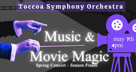 The Music & Movie Magic concert will take place on Sunday, May 7, at 4 p.m. at the Grace Alford Performing Arts Center .