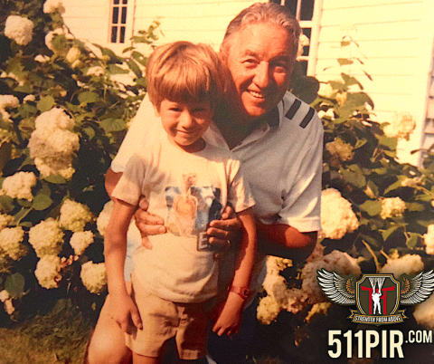 Jeremy Holm and his grandfather Andrew Carrico.