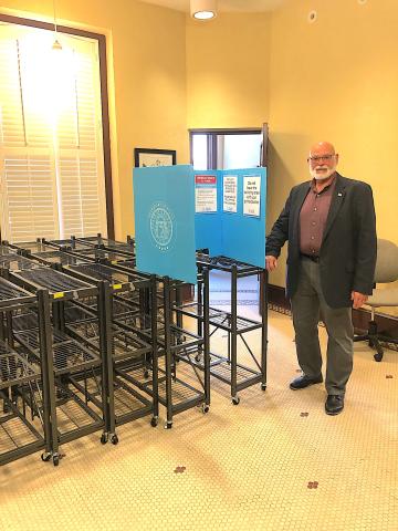 Elections superintendent Bruce Carlisle.