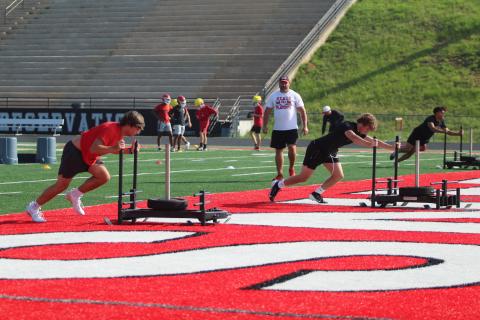 High school football athletes are preparing for the 2024 season.