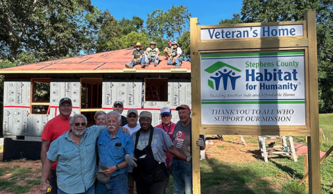 The Habitat for Humanity of Stephens County is currently working on its 27th home on South Broad Street for Gail Jones and her son, Markie.