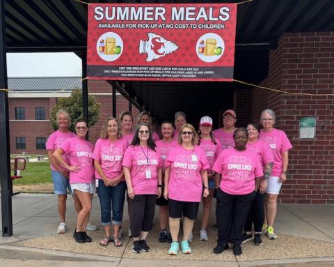 This is the team behind the summer meals program this year through Stephens County Schools. Pictured are Jessica Mata, Schools Nutritional Director Kim Caudell, Janet Charles, Chaley Hayes, Kristi Harmon, Monica Saldana, Vickie Burns, Heidi Hickey, Denise Simmons, Tangie Burks, and Janine Henning. Submitted photo.