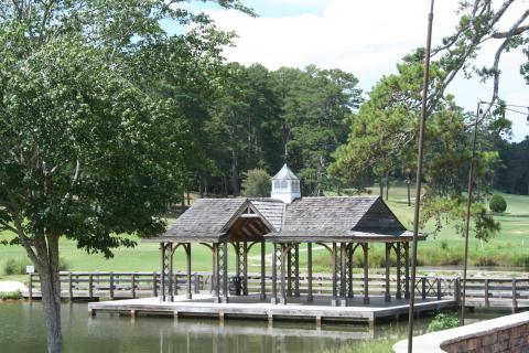 The City of Toccoa commission on Monday night approved roof repairs for several buildings, including the pavilion on Lake Toccoa. Photo by Laura Shaw