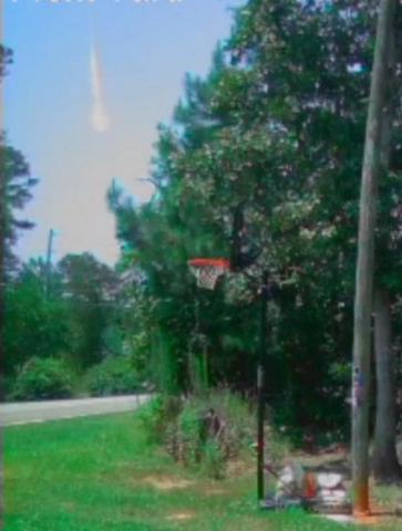 Martin resident Michelle Mimi Jones snapped this photo of a meteorite falling to earth on June 26 from her home.