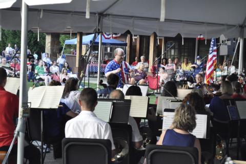 The Toccoa Symphony Orchestra performed its annual Patriotic Pops concert on Sunday night to ring in the Fourth of July holiday. Photo by Michael O'Hearn