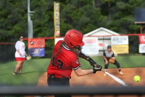 The Stephens County Lady Indians won big on Monday night, beating the Tallulah Falls Indians 15-0 in three innings. Laura Shaw/The Toccoa Record