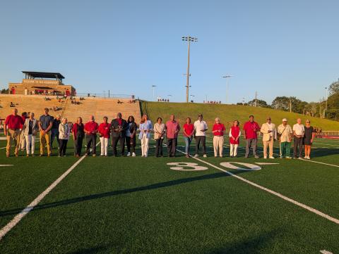 Prior to the Stephens County-Cedar Shoals football game on Friday, Aug. 29, the Stephens County Athletic Hall of Fame Class of 2025 was inducted. The Class of 2025 includes Ken Swilling, Julius Dixon, Charlton Veazey, Shana Smith, Charlie Greene, Anthony Harrison, Lance Skelton, Jerry Brown, Eldorado Cochran, and Leigh Wilbanks. This week, the Indians host Jefferson for their homecoming game. The kickoff is set for 7:30 p.m. Laura Shaw/The Toccoa Record