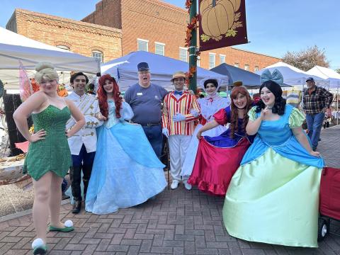 As part of the 2025 Harvest Festival in downtown Toccoa, visitors got to meet some of their favorite Disney characters courtesy of Pixie Dusted Productions and its upcoming "Frozen" production at The Ritz Theatre.