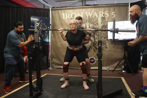 Andrea Walters, who trains at Owens Gym on Big A Road in Toccoa, recently set a world record in deadlifting.