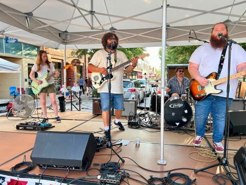 Hotel Street was one of the bands performing at the Ida Cox concert series on Saturday, July 4, to celebrate America's 250th birthday.