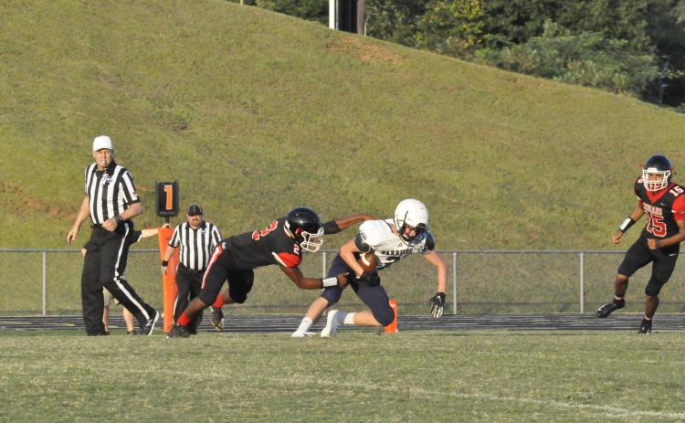 DJ Jones makes a tackle