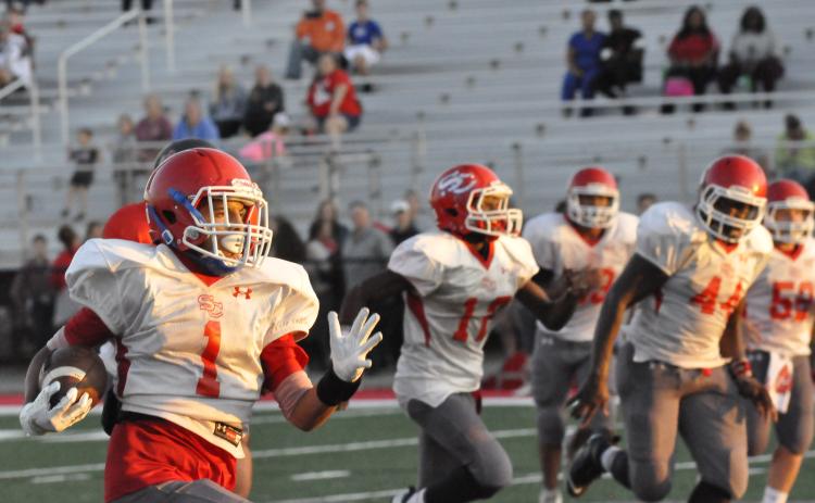 Jasec Smith returning an interception