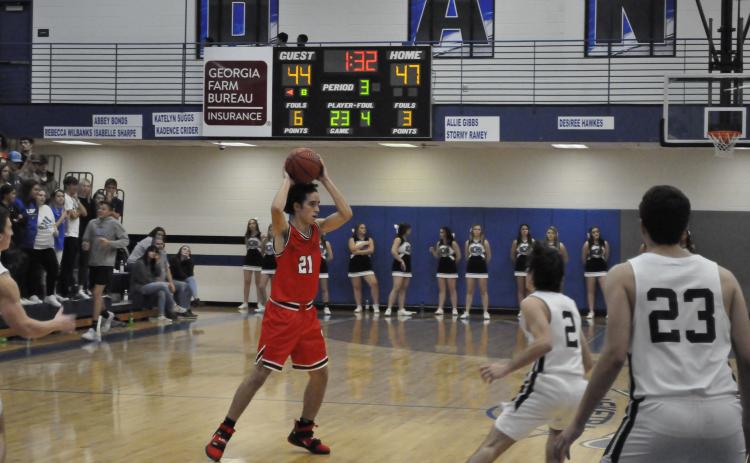 Dominic Forbes looks to pass against Banks County
