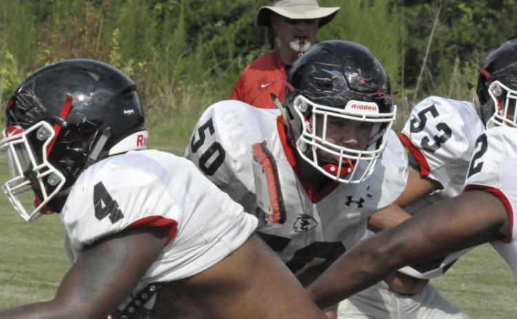William Rudeseal during practice