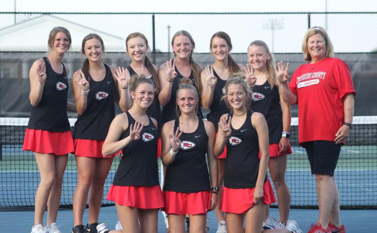 SCHS pose after Elite 8 win