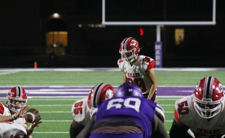 Colton Bartmas kicking