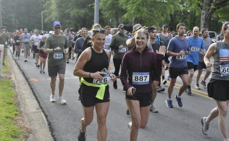 Hundreds of runners raced up and down Currahee Mountain on Saturday, June 1, as part of the annual D-Day commemoration.