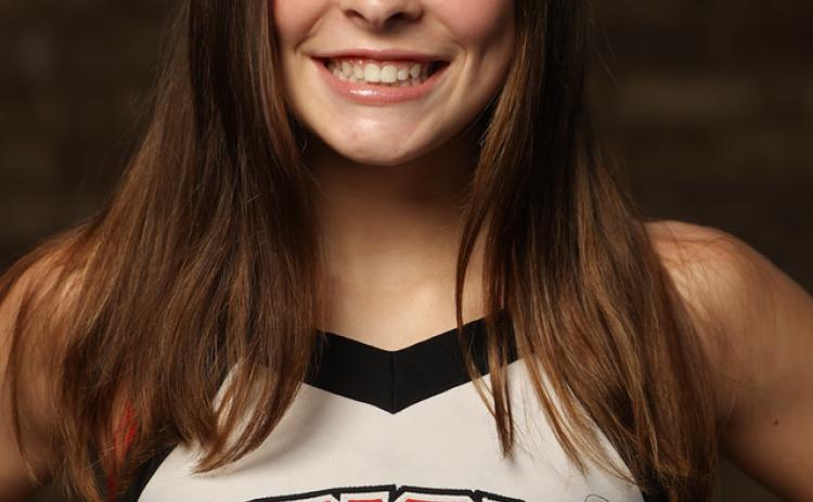 Anderson Defoor one of the two Stephens County Cheerleaders that were named to the GCCA top 30.