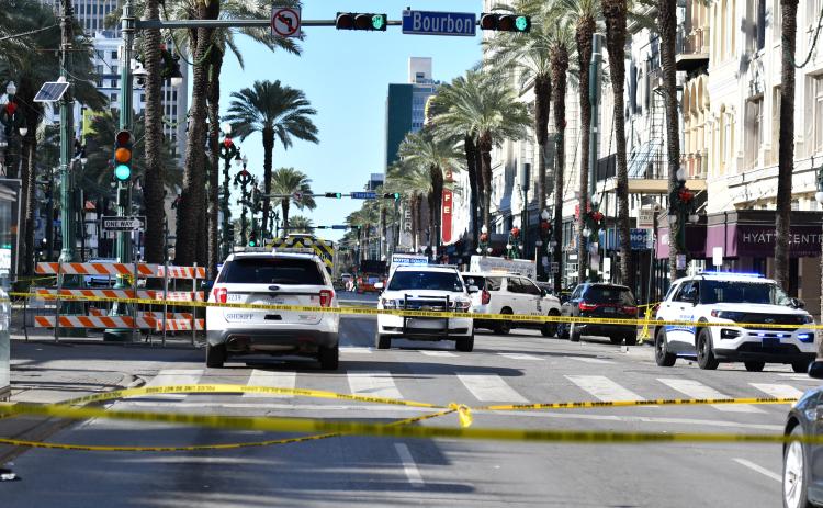The scene in New Orleans following the New Years Eve attack