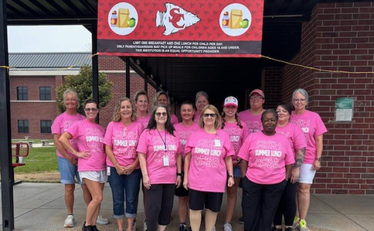 This is the team behind the summer meals program this year through Stephens County Schools. Pictured are Jessica Mata, Schools Nutritional Director Kim Caudell, Janet Charles, Chaley Hayes, Kristi Harmon, Monica Saldana, Vickie Burns, Heidi Hickey, Denise Simmons, Tangie Burks, and Janine Henning. Submitted photo.
