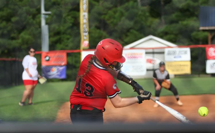 The Stephens County Lady Indians won big on Monday night, beating the Tallulah Falls Indians 15-0 in three innings. Laura Shaw/The Toccoa Record
