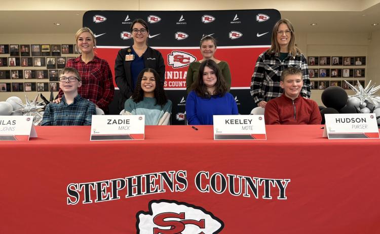 The Stephens County School System has announced that Stephens County Middle School eighth graders Silas Johns, Zadie Mack, Keeley Mote, and Hudson Purser are this year’s REACH scholars.