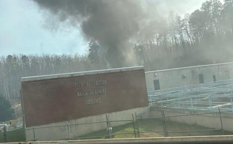 A fire broke out Friday night, March 20, at a warehouse building on the water treatment plant campus in Toccoa. The cause of the fire is still under investigation, according to City Manager Fredda Wheeler.