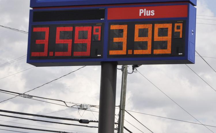 Gas prices are on the rise across the country, including here in Stephens County. This was at the Raceway gas station on Big A Road on Tuesday afternoon, March 10.