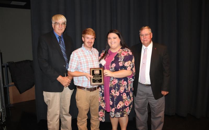Young farmer and rancher awards were presented to Matt and Chelsea Bohannon.