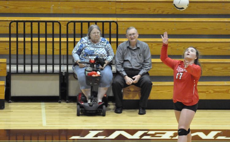 Dale Cleveland serves for Stephens County