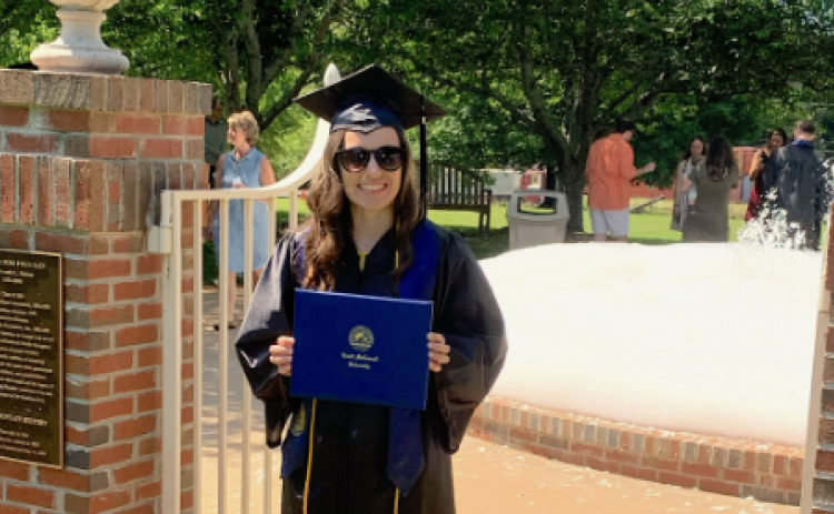 Brock was one of six students who maintained a perfect 4.0 grade point average during her four years of study at TMU.
