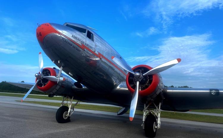 Douglas DC-3's are often featured attractions at air shows and provide attendants with a sense of nostalgia and history. This one flew in and out of the Toccoa-Stephens County Airport last week as two pilots received training.