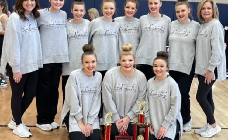 The team placed first out of four teams in high kick.