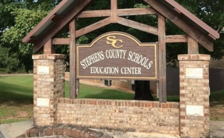 Stephens County public schools sign