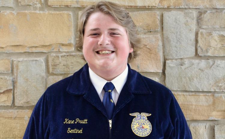 Former Stephens County High School FFA chapter president Kane Pruitt has received a Georgia Ag Foundation scholarship to attend North Georgia Technical School.