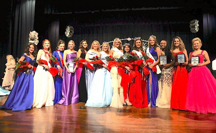 The Miss Stephens County High School Pageant was sponsored by the Skills USA Graphics, led by Stacey Hemphill and the Health Occupations Students of America, led by Haley Rider. Photo by David Byargeon.