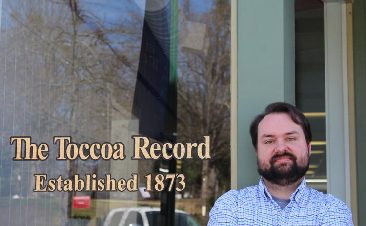 Michael O'Hearn, former editor of the Crossroads Chronicle in Cashiers, N.C., has joined The Toccoa Record as its editor. His first day was Monday, March 11.